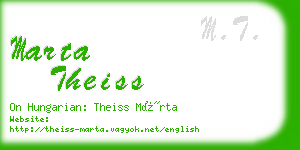 marta theiss business card